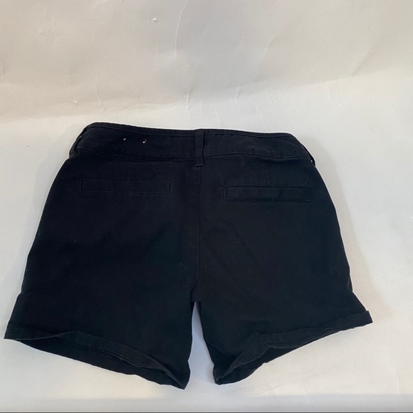 American Eagle black midi stretch shorts size 0 - Picture 3 of 5